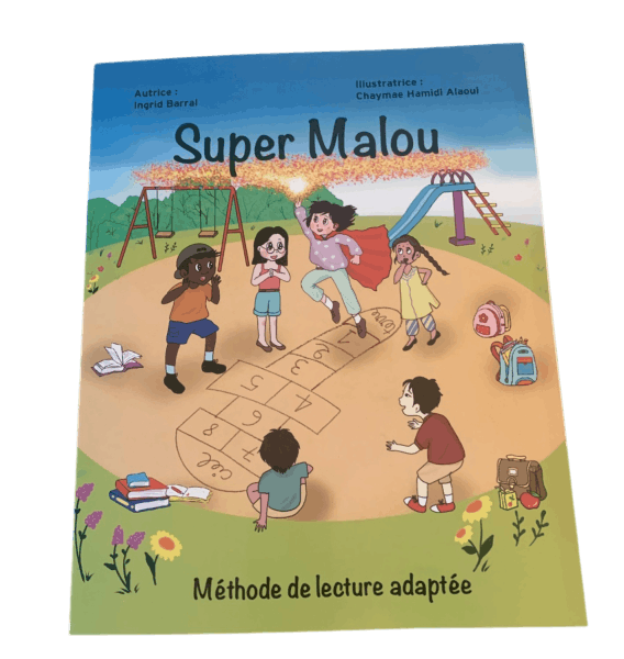 livre super malou, manuel d’apprentissage de la lecture pour les enfants sourds, fondé sur une méthode innovante et inclusive.
